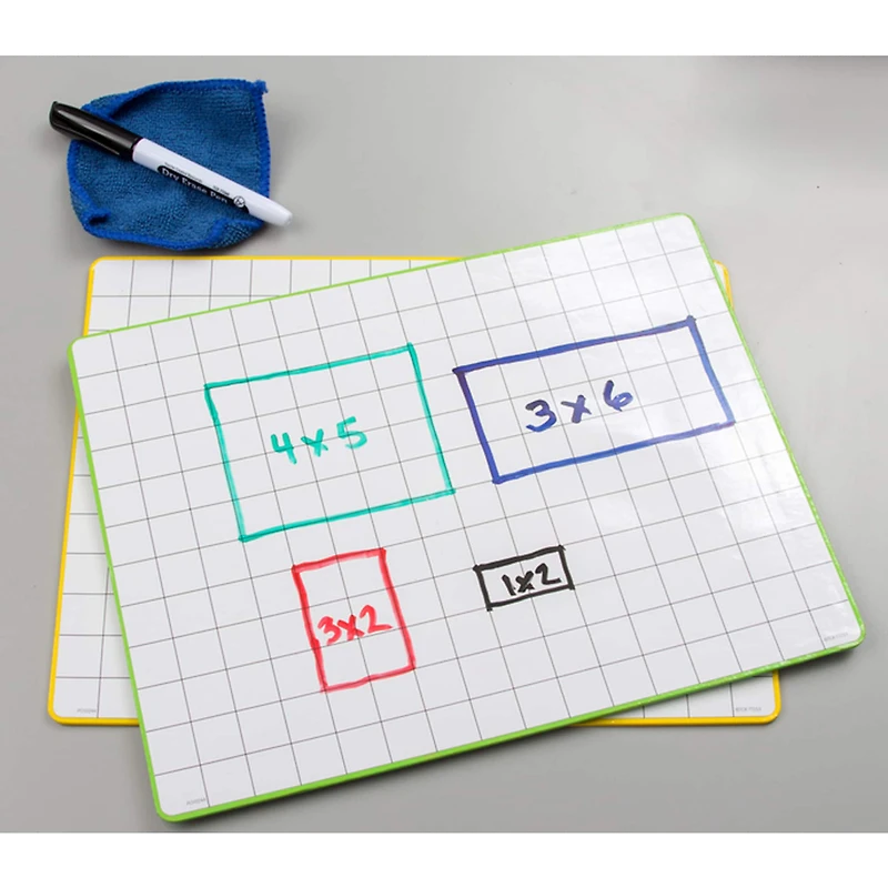Teacher Created Resources Math Grid Dry Erase Boards, Set of 10