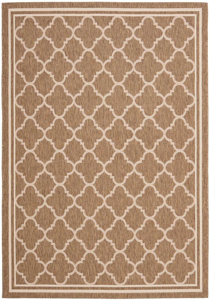 Courtyard Quatre Border 5'-3" X 7'-7" Area Rug