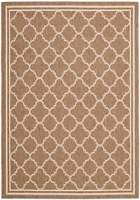 Courtyard Quatre Border 5'-3" X 7'-7" Area Rug