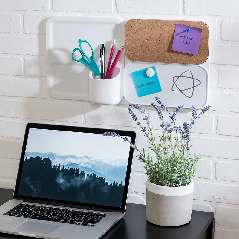 Honey Can Do Perch Corky Magnetic Bulletin Board