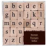 6 Pack: Medium Lowercase Alphabet Wood Stamp Set by Recollections™