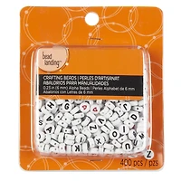 White Alphabet Crafting Beads by Bead Landing™