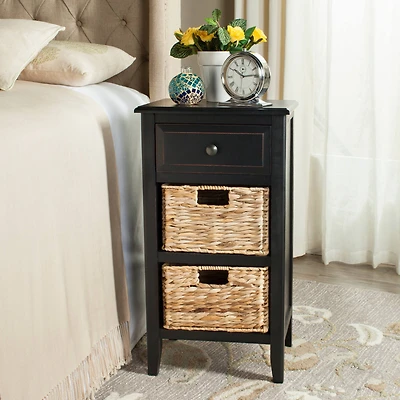 Everly Drawer Side Table in Distressed