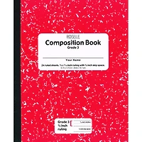 Pacon® Red Marble Grade 3 Soft Cover Composition Book, Pack of 24