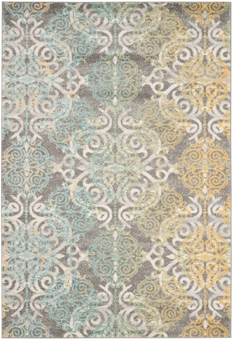 Evoke Damask 3' X 5' Area Rug