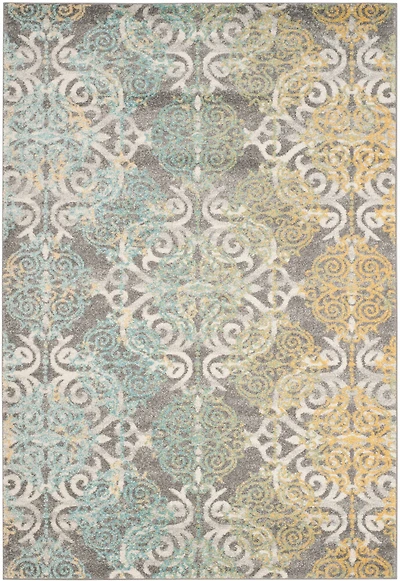 Evoke Damask 3' X 5' Area Rug