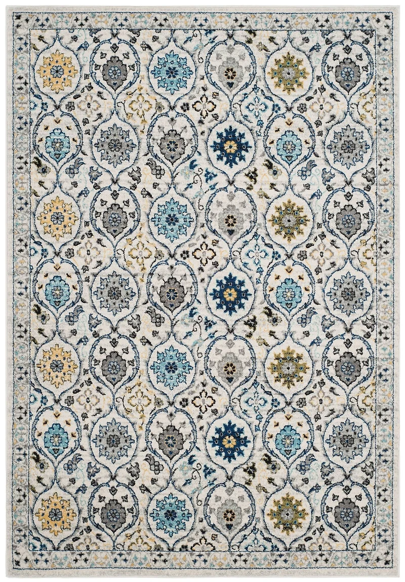 Evoke Floral Medallion 4' X 6' Area Rug