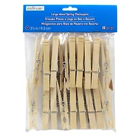 12 Packs: 18 ct. (216 total) 3.5" Wood Clothespins by Creatology™