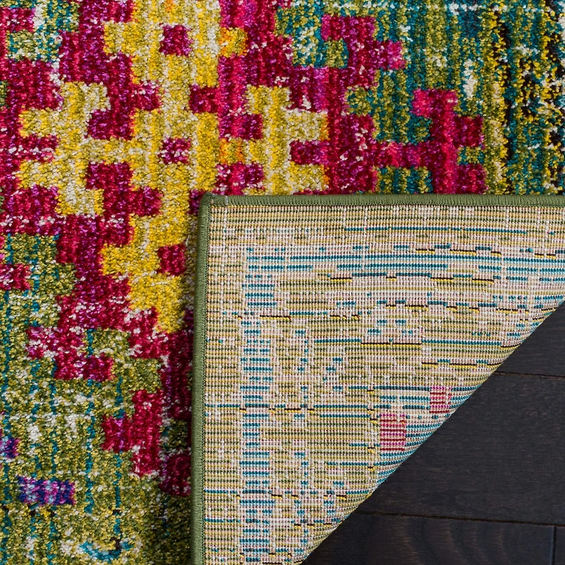 Monaco Distressed Boho 4' X 5'-7" Area Rug