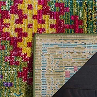 Monaco Distressed Boho 4' X 5'-7" Area Rug