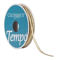 1/8" Sheer Metallic Wired Ribbon by Celebrate It® Tempo™