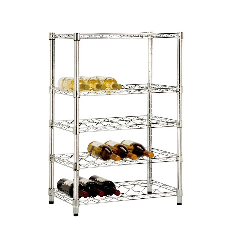 Honey Can Do Chrome 4 Tier Wine Rack