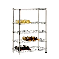 Honey Can Do Chrome 4 Tier Wine Rack