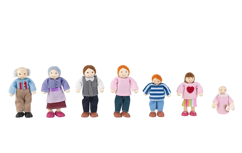KidKraft Doll Family of 7, Caucasian