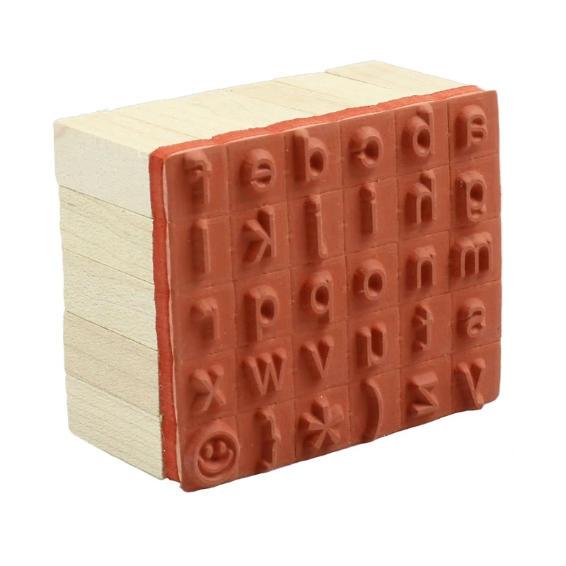 6 Pack: Small Lowercase Alphabet Wood Stamp Set by Recollections™