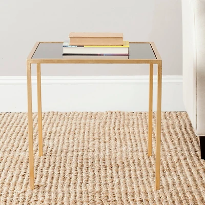 Kiley Accent Table in Gold & Black