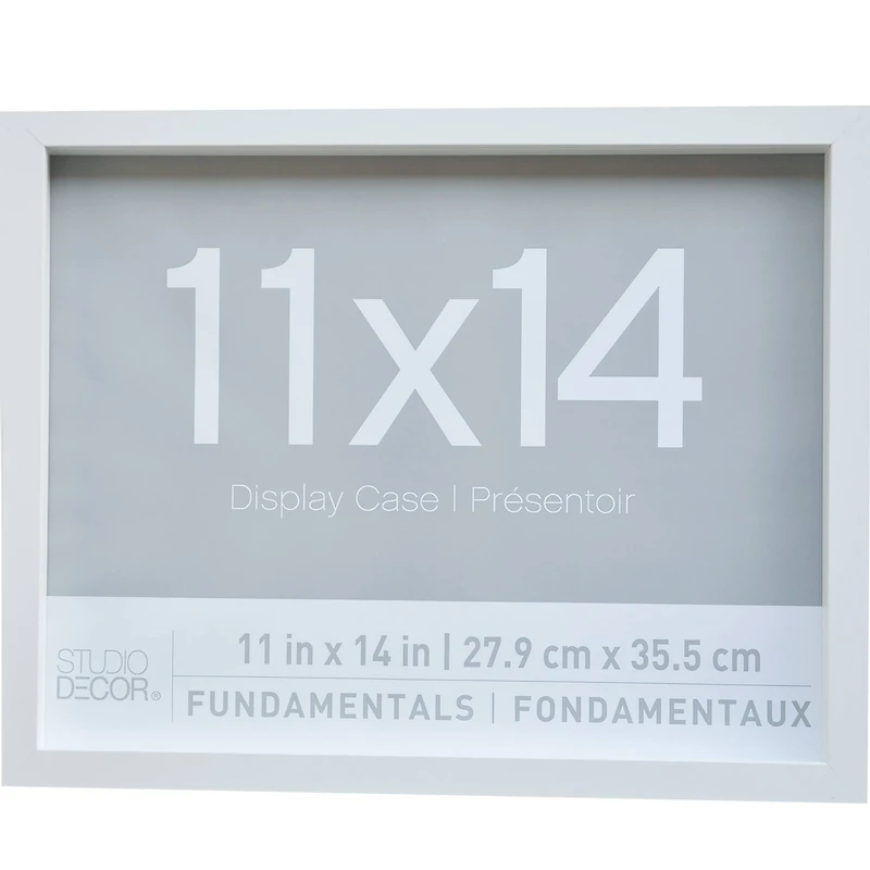 2 Pack Fundamentals 11" x 14" White Shadow Boxes by Studio Décor®
