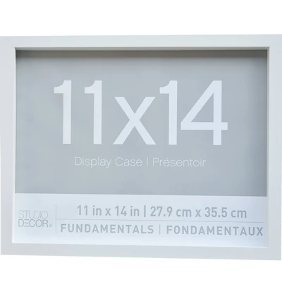 2 Pack Fundamentals 11" x 14" White Shadow Boxes by Studio Décor®