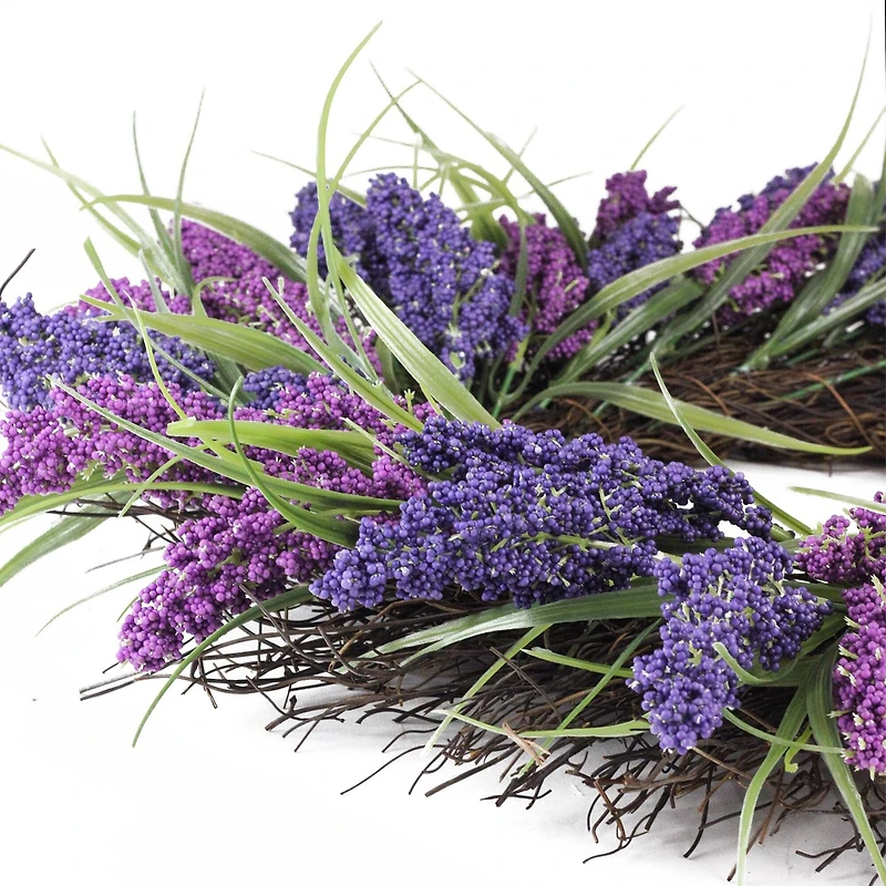 22" Heather Spring Floral Wreath