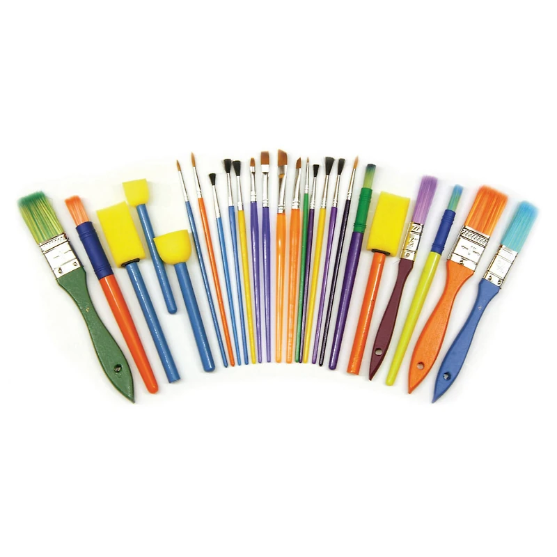 Creativity Street® Starter Paint Brush Set, 25 Pack