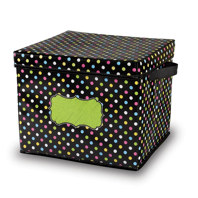 Chalkboard Brights Storage Box with Lid
