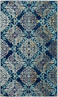 Evoke Damask 4' X 6' Area Rug