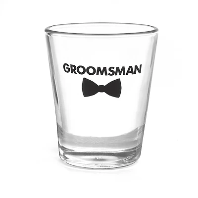 Hortense B. Hewitt Co. Groomsman Bow Tie Wedding Party Shot Glass