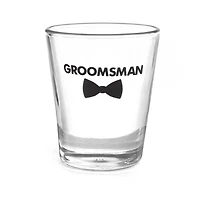 Hortense B. Hewitt Co. Groomsman Bow Tie Wedding Party Shot Glass