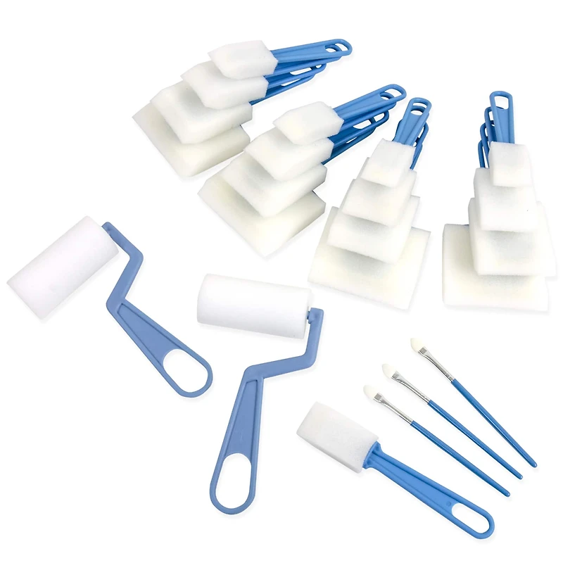 Super Value 22 Piece Foam Brush Set By Artist's Loft™ Necessities™