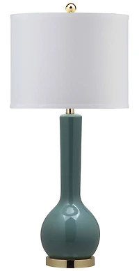Mae Long Neck Table Lamp in Light Blue