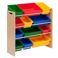 Honey Can Do Natural 12-Bin Kids Storage Organizer