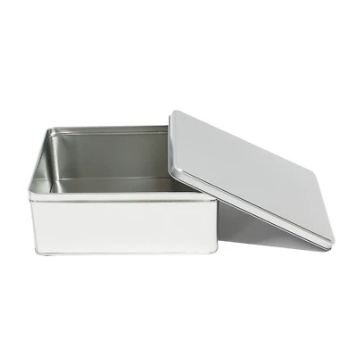 Medium Square Silver Tin Container By Celebrate It™