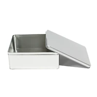 Medium Square Silver Tin Container By Celebrate It™