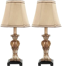 Gabriella Mini Urn Lamp Set in Gold