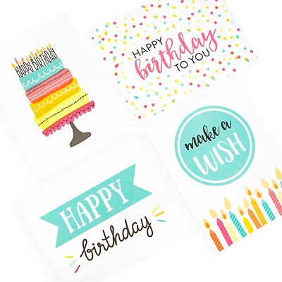 Happy Birthday Cards & Envelopes by Recollections™, 4.25" x 5.5"