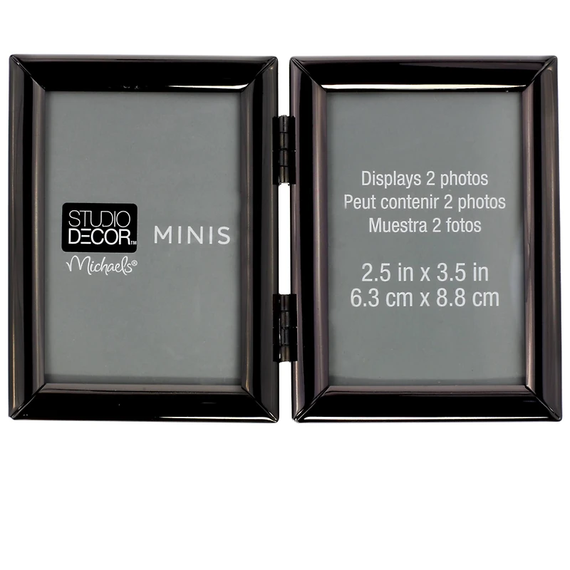 2 Opening Black Hinged Mini Frame by Studio Décor®