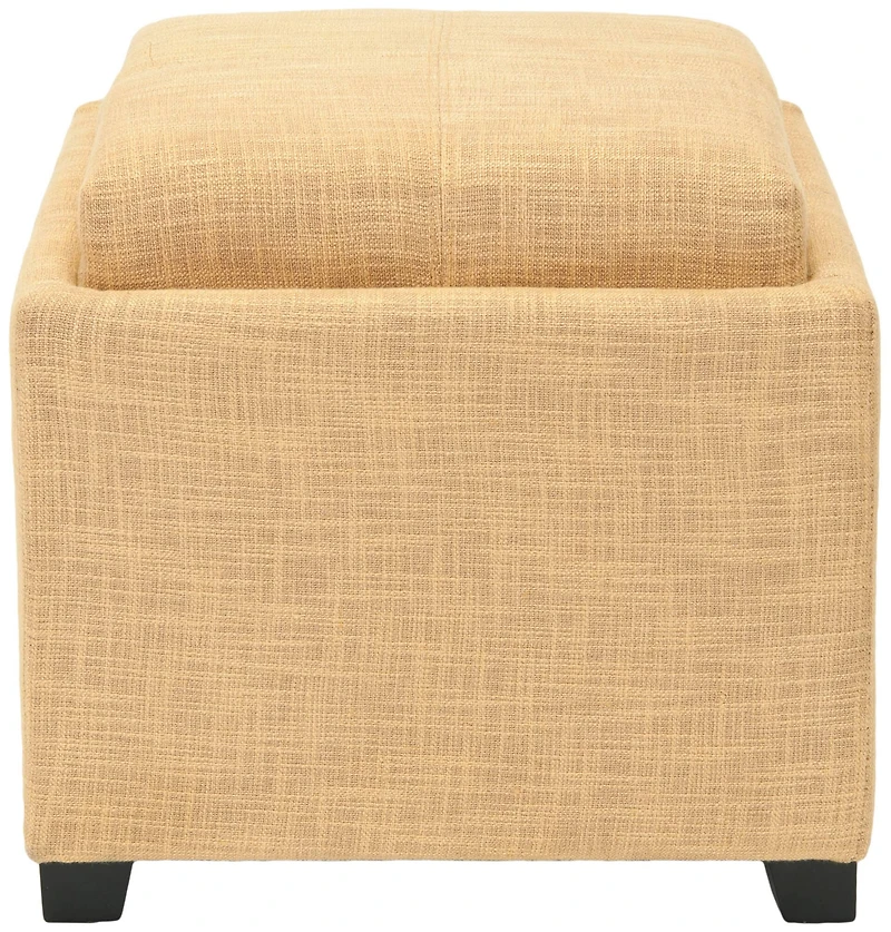 Harrison Single Tray Ottoman in Gold