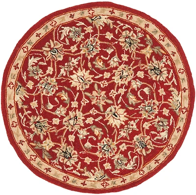 Chelsea Floral Border 3' X 3' Round Area Rug