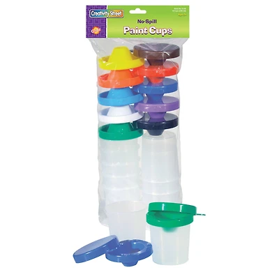 6 Packs: 10 ct. (60 total) Creativity Street® No-Spill Dual-Lid Paint Cups
