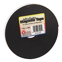 Hygloss Self-Adhesive Magnetic Strips, 0.5" x 300" Per Roll, 3 Rolls