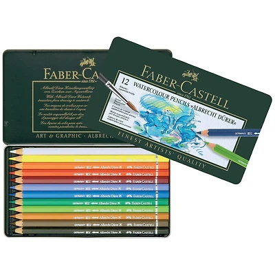 Faber-Castell® Albrecht Durer Color Watercolor Pencil Tin Set