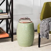 Lotus Garden Stool in Light Green