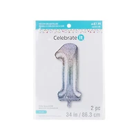 Holographic Number Balloon By Celebrate It™