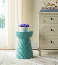 Daphne Garden Stool in Light Blue