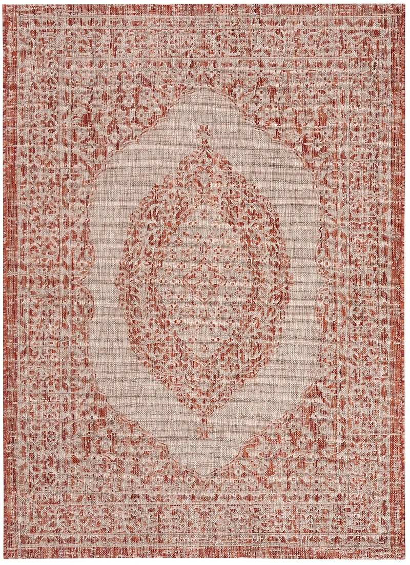 Courtyard Medallion 4' X 5'-7" Area Rug