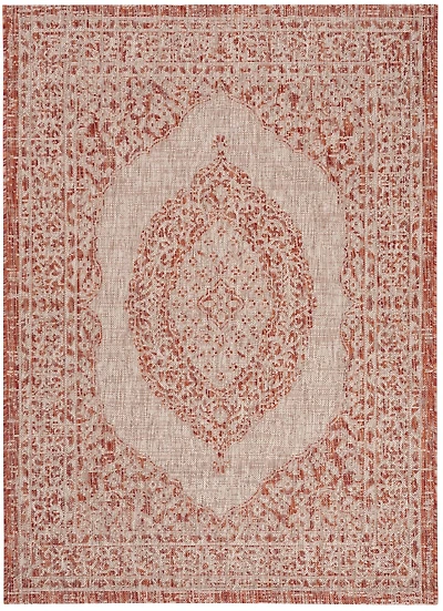 Courtyard Medallion 4' X 5'-7" Area Rug