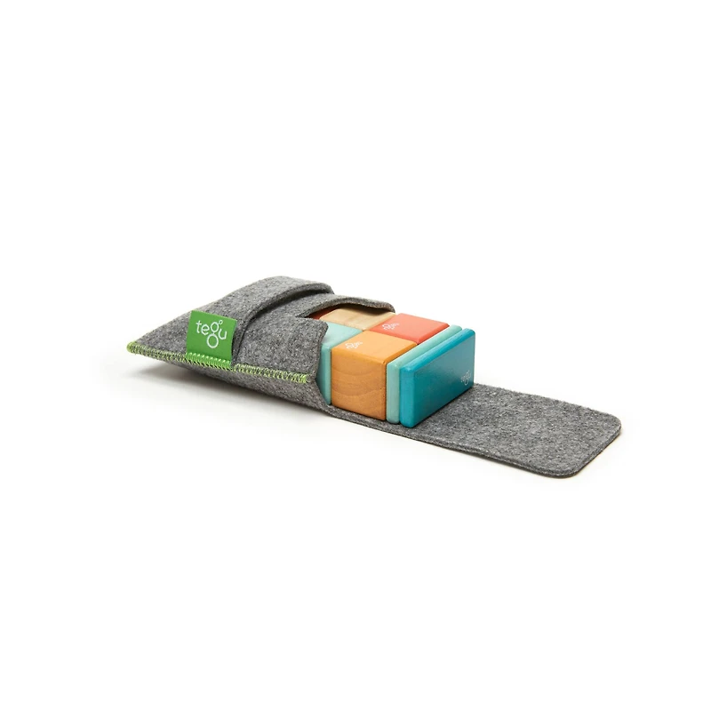 Tegu Sunset Block Pocket Pouch Set