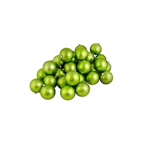 60ct Matte Green Kiwi Shatterproof  Ball Ornaments