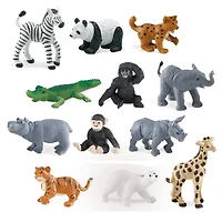 12 Pack: Safari Ltd® TOOBS® Zoo Babies Set