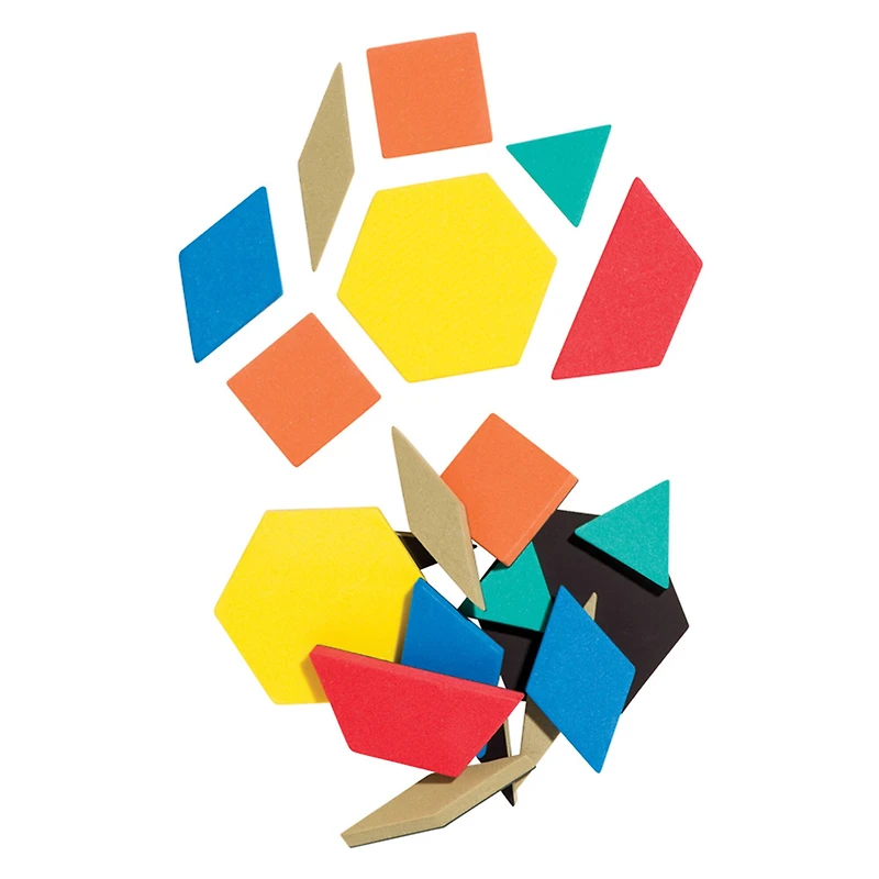 Dowling Magnets® Foam Fun!™ Magnet Pattern Blocks, Pack of 200